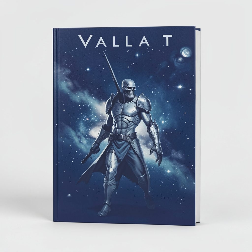 Trade paperback cover in midnight blue and pale silver, showing the Vault story arc artwork against a cosmic backdrop.